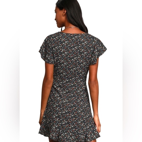 Lulus Poet's Dream Black Floral Print Mini Dress - Picture 4 of 13